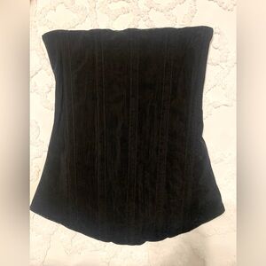 Black ribbed corset